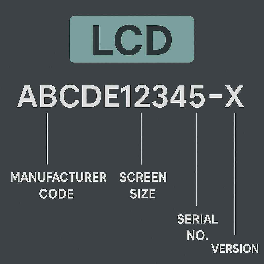 液晶屏命名规则