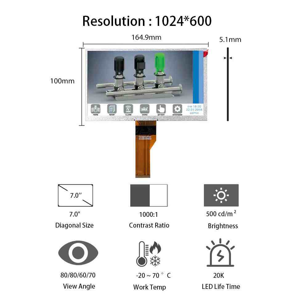 NJ070NA-23A液晶屏