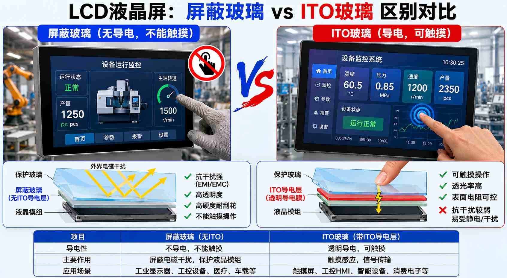 屏蔽玻璃