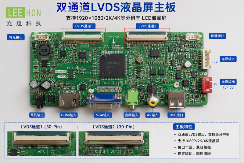 双通道液晶屏通道